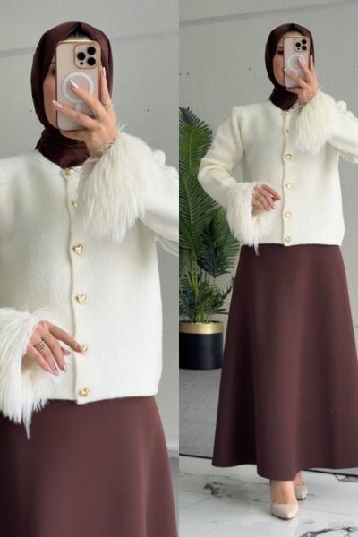 Şeker Etekli Takım Krem