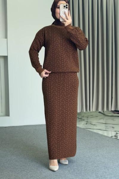 Serpil Etekli Takım Kahverengi