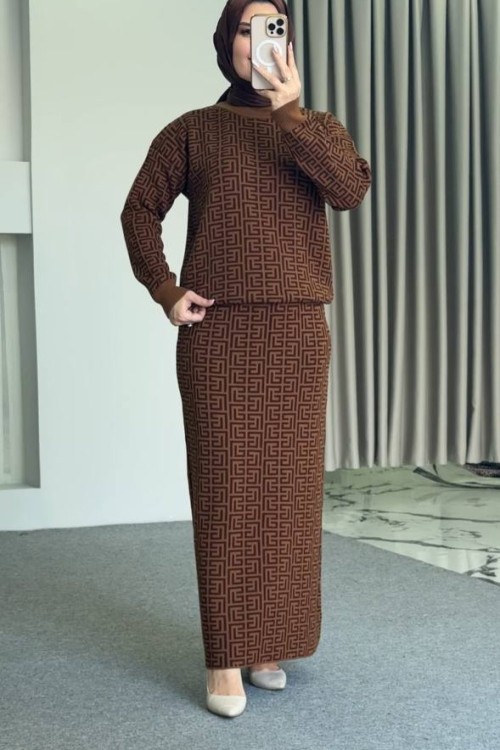 Serpil Etekli Takım Kahverengi