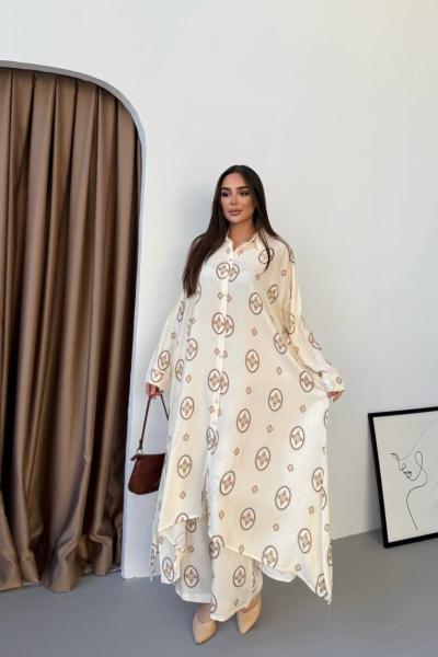 SEVDA TUNİK TAKIM Kahverengi