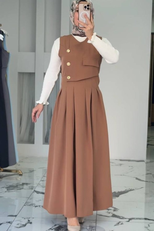 Sidelya Elbiseli İkili Takım Taba