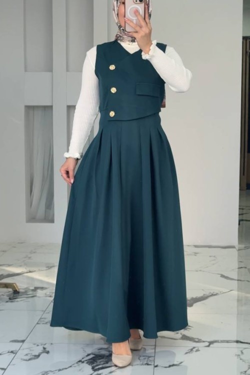 Sidelya Elbiseli İkili Takım Zümrüt