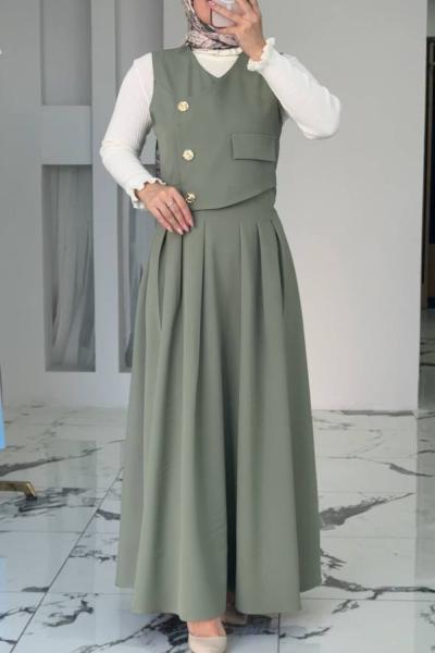 Sidelya Elbiseli İkili Takım Yeşil