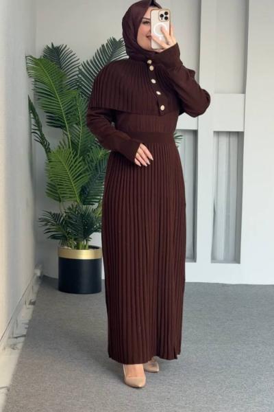 Şirin Triko Takım Kahverengi