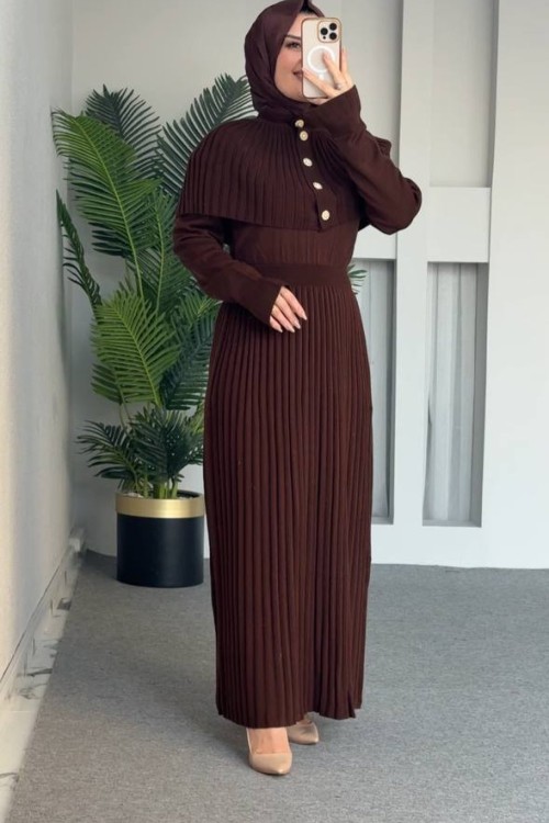 Şirin Triko Takım Kahverengi