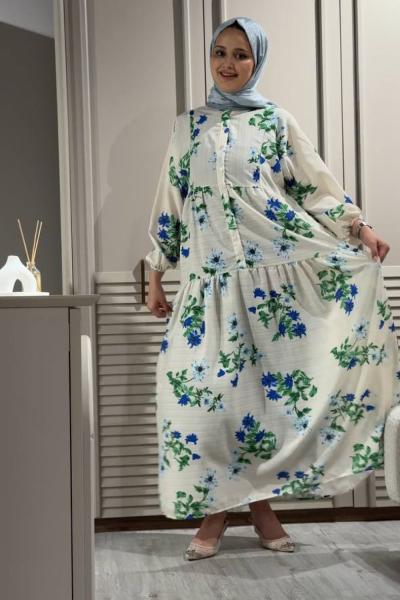 Sonyaz modal Elbise Beyaz