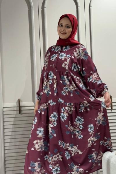 Sonyaz modal Elbise Bordo