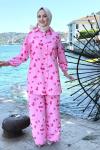 yeni dünya Pantolonlu Tunik Takım Pembe