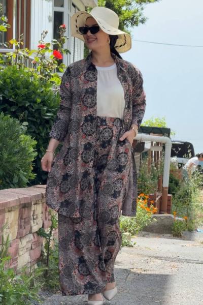 Yörem İkili Takım Pantolonlu Gri