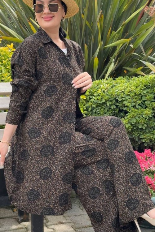 Yörem İkili Takım Pantolonlu Fıstık Yeşili