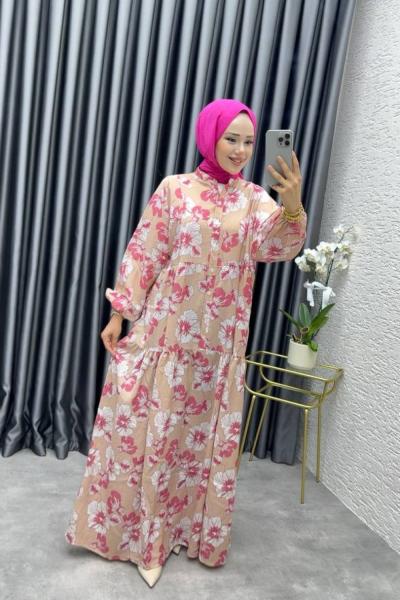 ZARİF MANGO ELBİSE Kahverengi