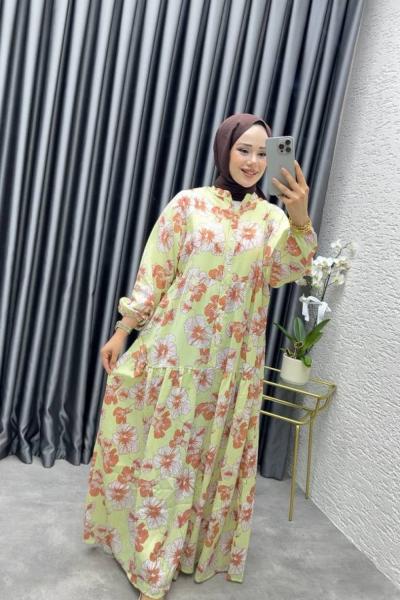 ZARİF MANGO ELBİSE Yeşil