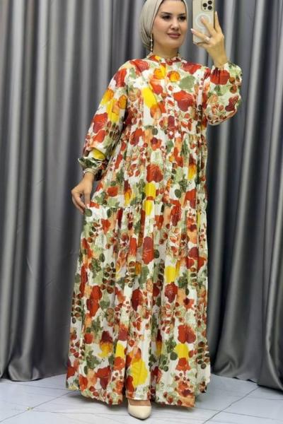 ZERDA MANGO ELBİSE Turuncu