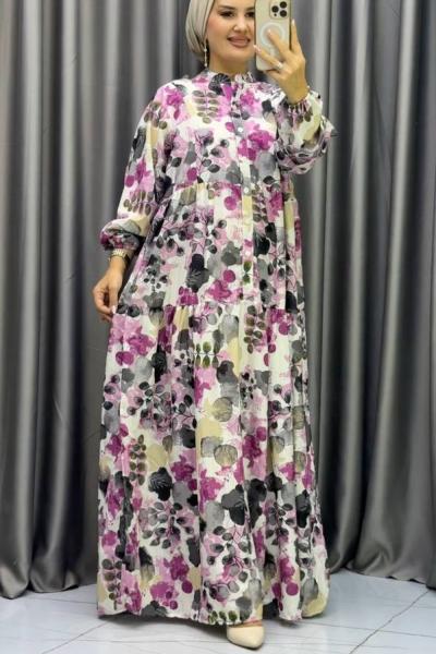 ZERDA MANGO ELBİSE Lila