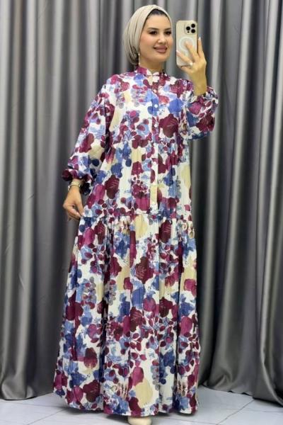 ZERDA MANGO ELBİSE Bordo