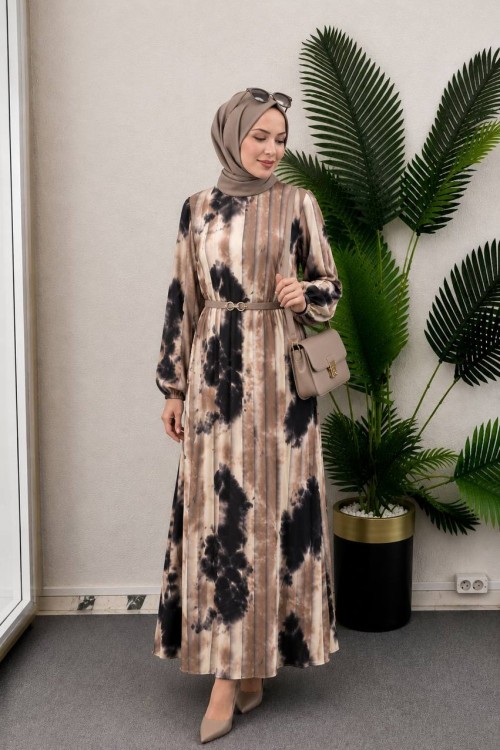 Sofia Krep Elbise Siyah