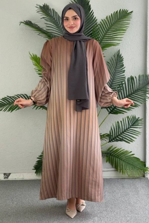 Belle Elbise Kahverengi