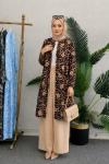 Gökyüzü Leopar Tunik Takım Sarı