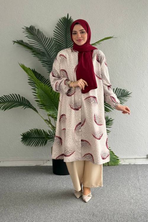 Zühre Tunik Takım Ekru