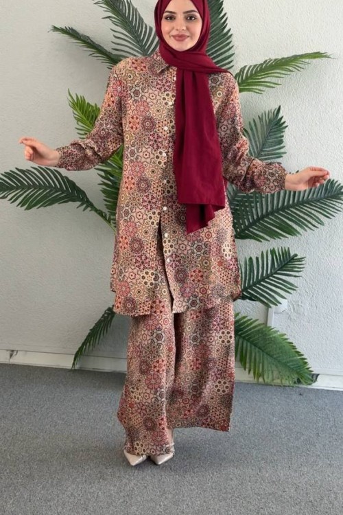 Sultan Pantolonlu Tunik Takım
