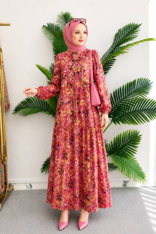 DİVA MANGO ELBİSE Pembe