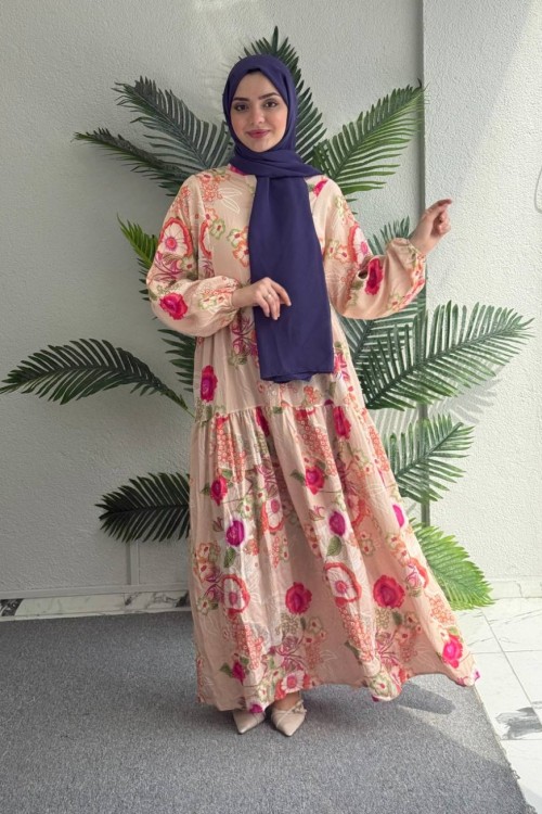 GÜLLÜ MANGO ELBİSE