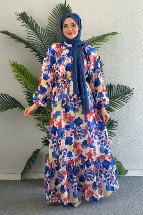 Aysu MANGO ELBİSE Mavi