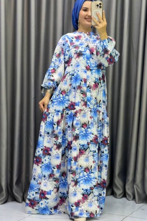 Asrın MANGO ELBİSE Mavi