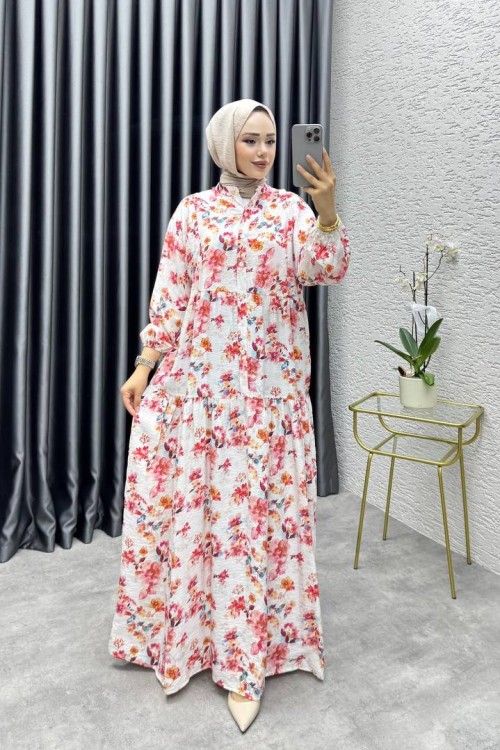 LİSA MANGO ELBİSE Pembe