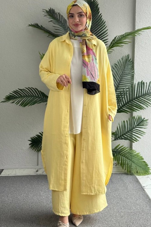 MİA Cepli Salaş Tunik Pantolon Takım