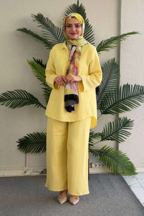 AZİZE Salaş Tunik Pantolon Takım