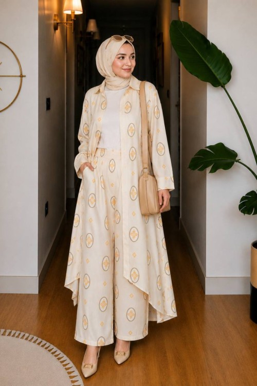 SEVDA TUNİK TAKIM Sarı