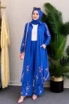 Selena İkili Tunik Takım Saks Mavisi
