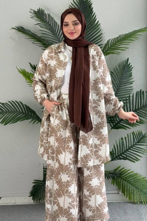 Hilal Pantolonlu Tunik Takım