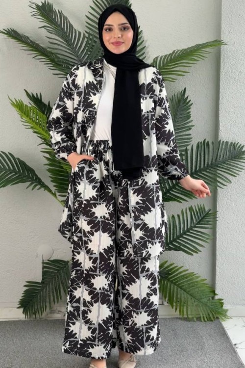 Hilal Pantolonlu Tunik Takım