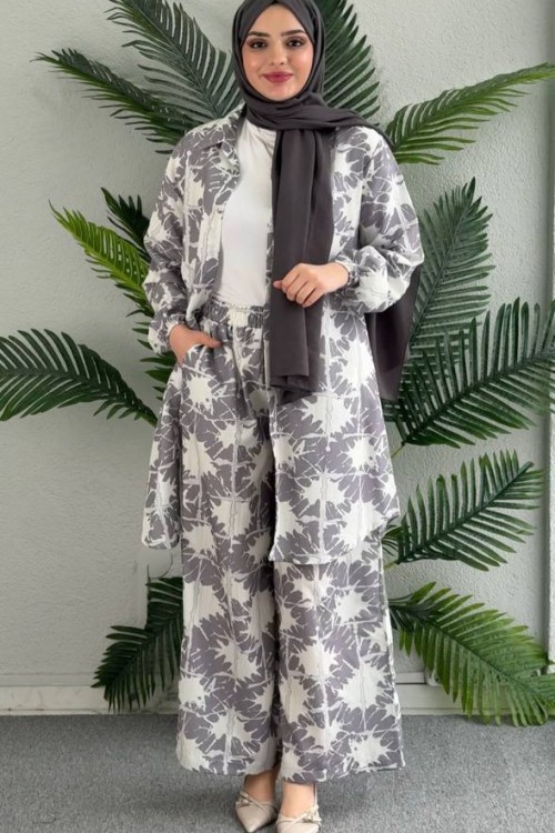 Hilal Pantolonlu Tunik Takım