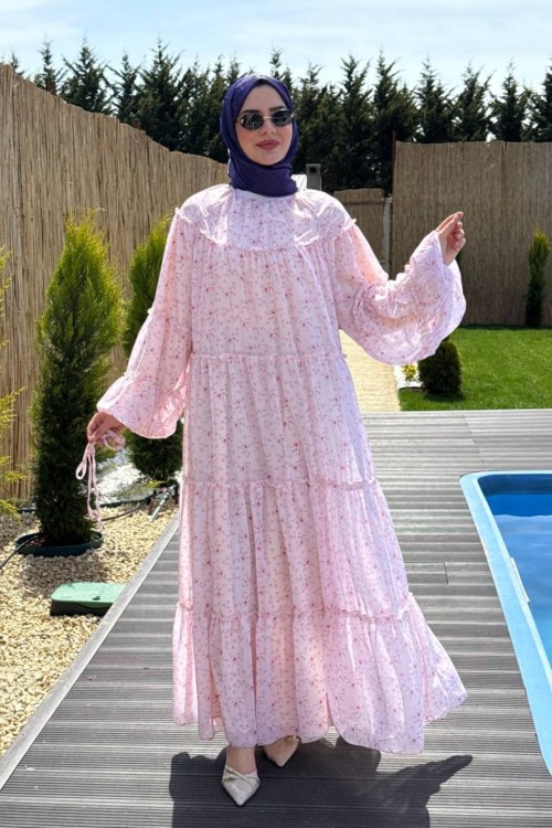 Serenay Şifon Elbise