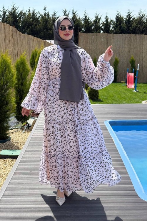 Serenay Şifon Elbise