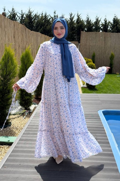 Serenay Şifon Elbise