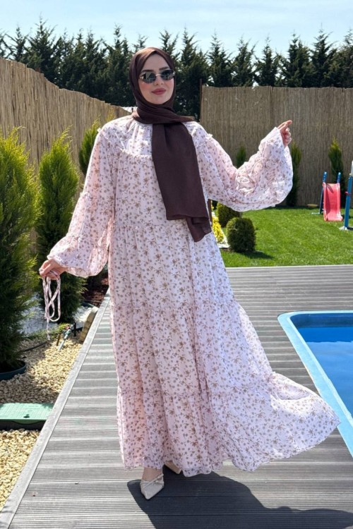 Serenay Şifon Elbise