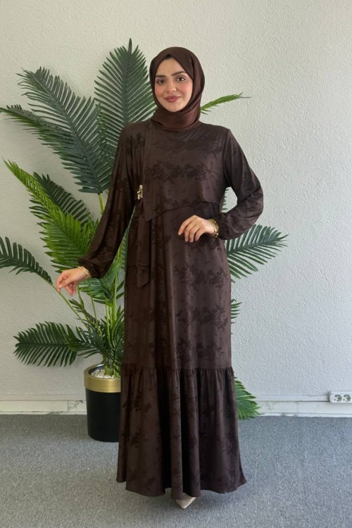 Mevsim Elbise Kahverengi