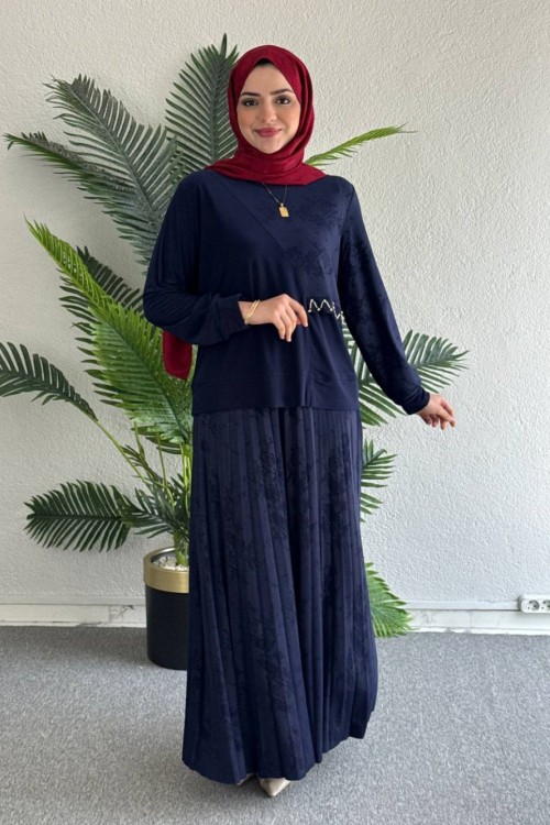 Helin Etekli Takım Lacivert