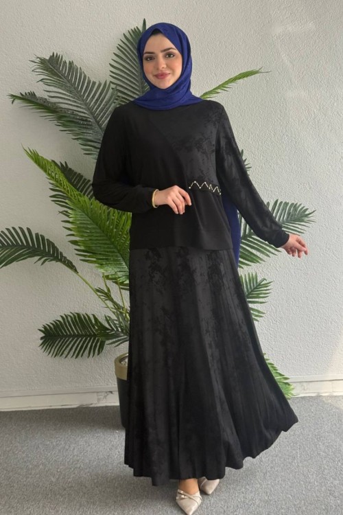 Helin Etekli Takım Siyah