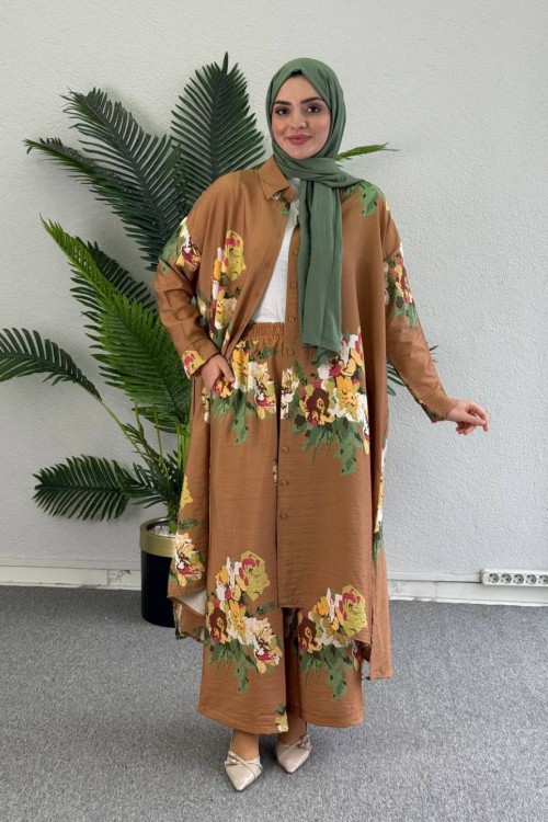 İlkyaz Modal Takım Kahverengi