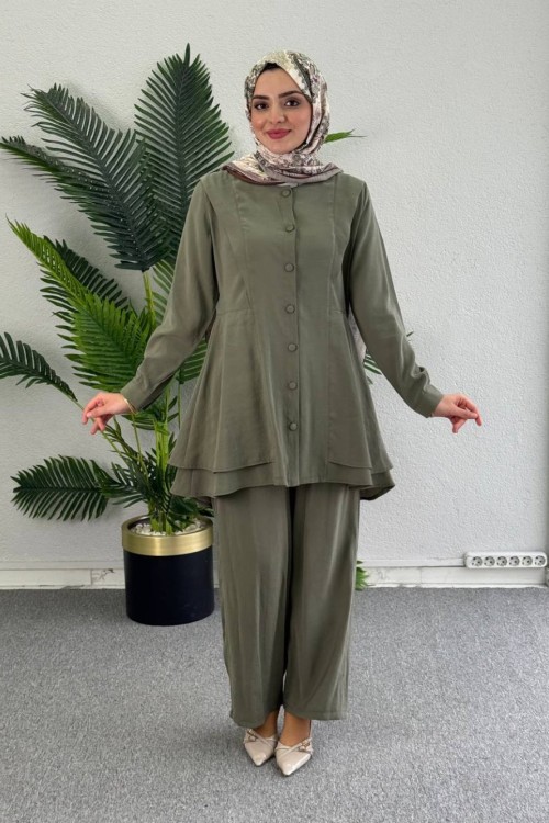 Çiğdem İkili Takıım Haki