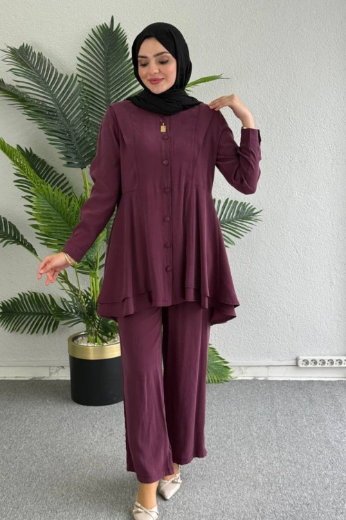 Çiğdem İkili Takıım Bordo