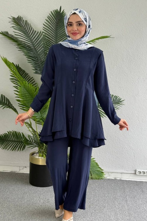 Çiğdem İkili Takıım Lacivert