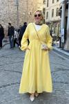 Elmira elbise Sarı