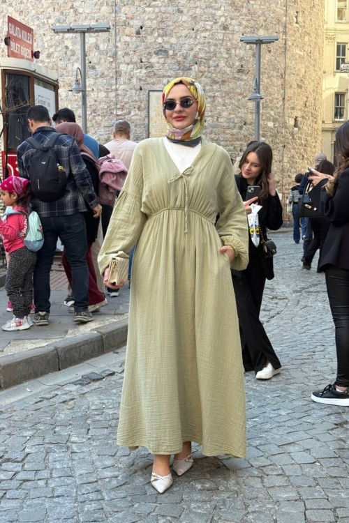 Elmira elbise Yeşil