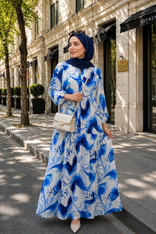 Lidya Elbise Mavi